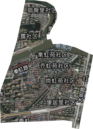 秦虹街道卫星图