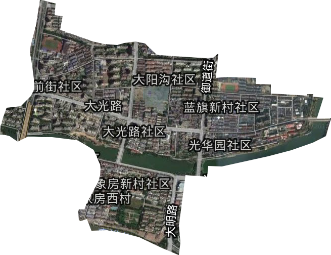大光路街道卫星图