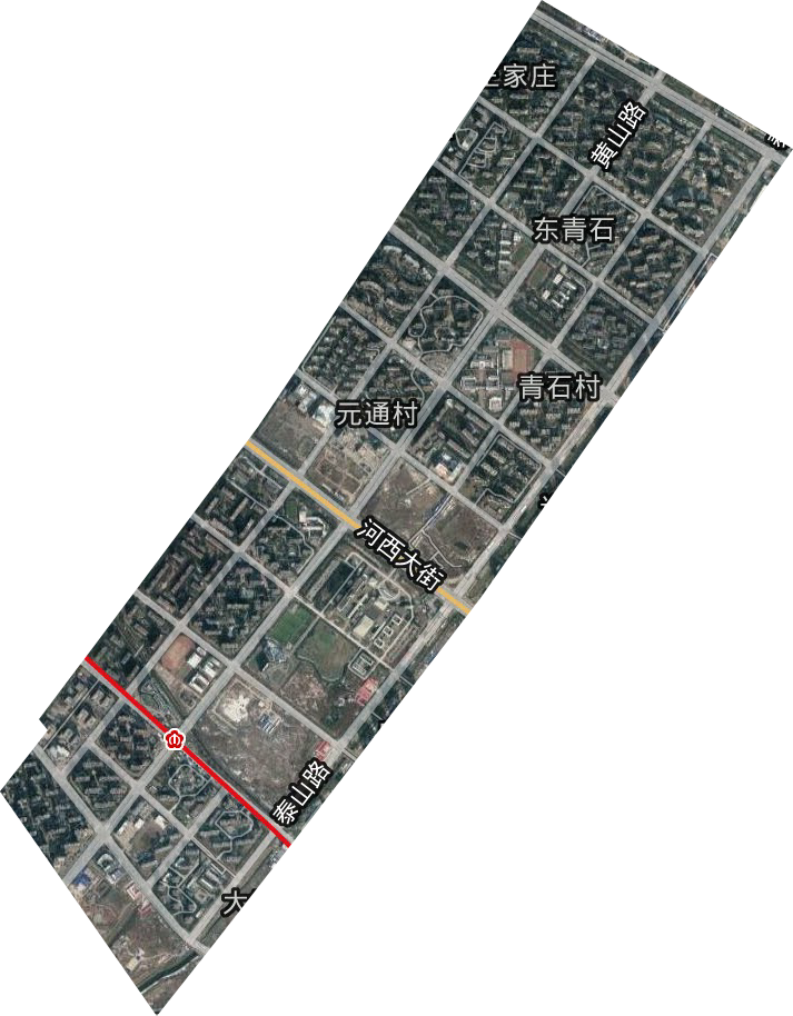 沙洲街道卫星图