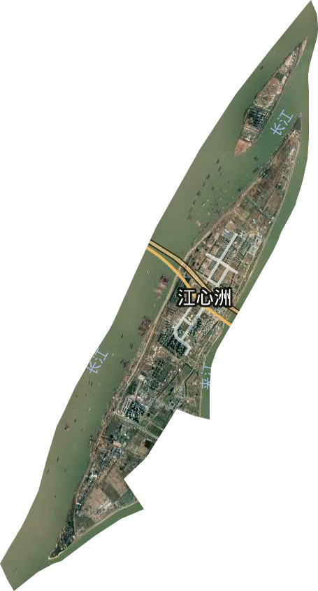 江心洲街道卫星图