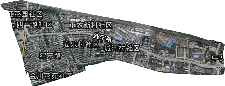 建宁路街道卫星图