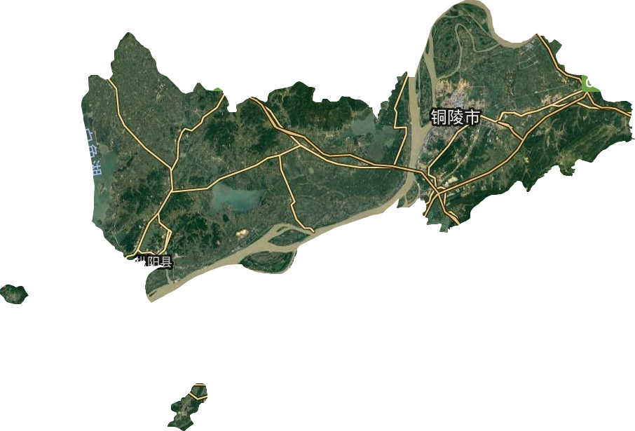 铜陵市卫星图