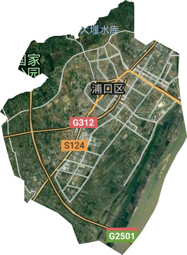 江浦街道卫星图