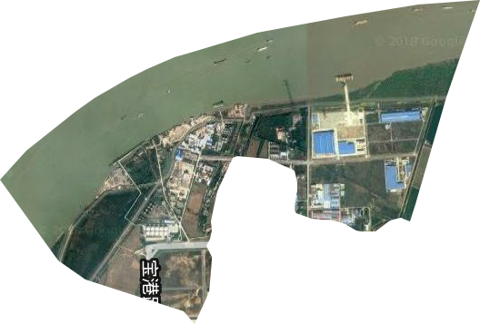 南京市靖安三江口工业园卫星图