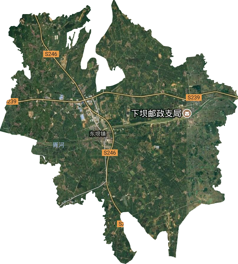 东坝镇卫星图