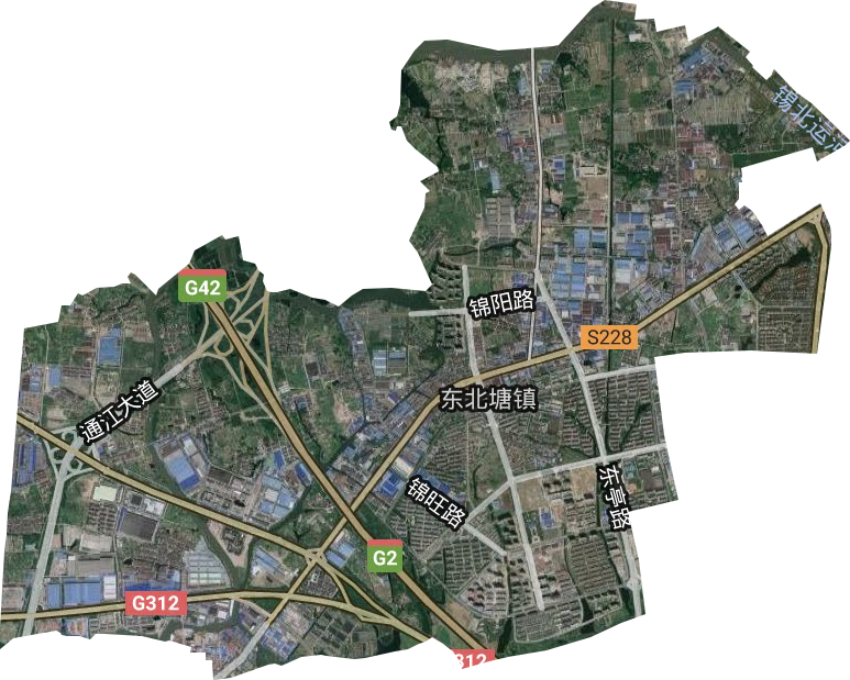 东北塘街道卫星图