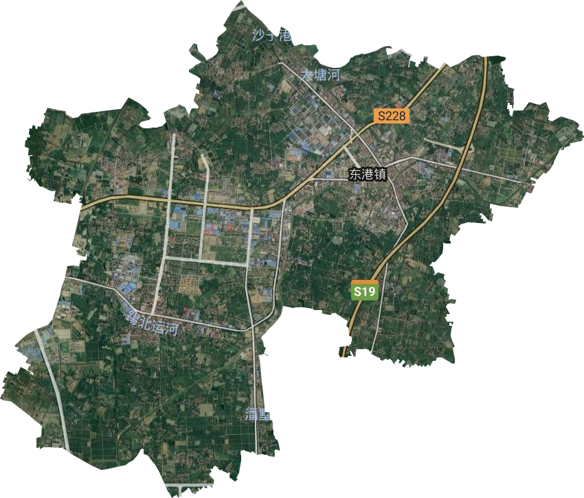 东港镇卫星图