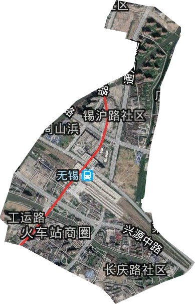 通江街道卫星图
