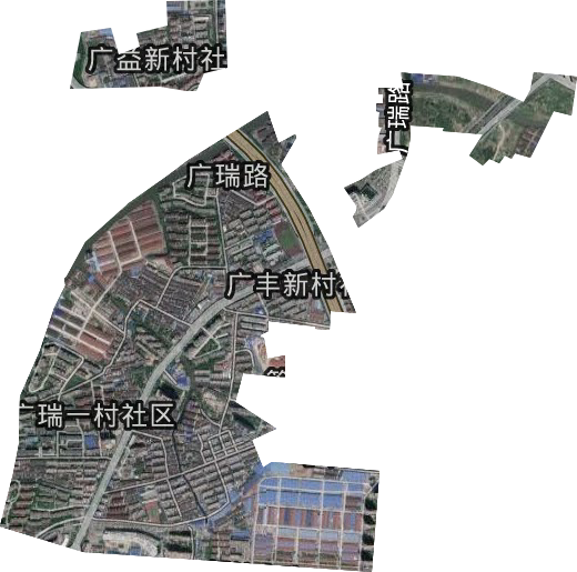 广瑞路街道卫星图