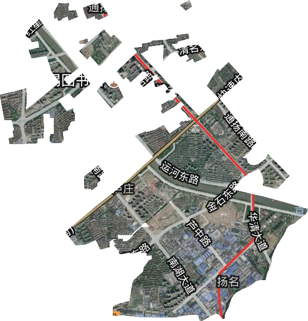 扬名街道卫星图