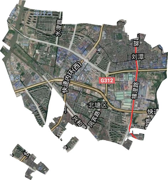 黄巷街道卫星图
