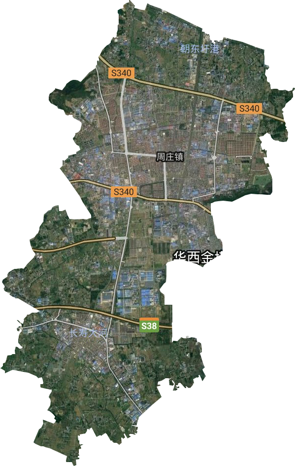 周庄镇卫星图