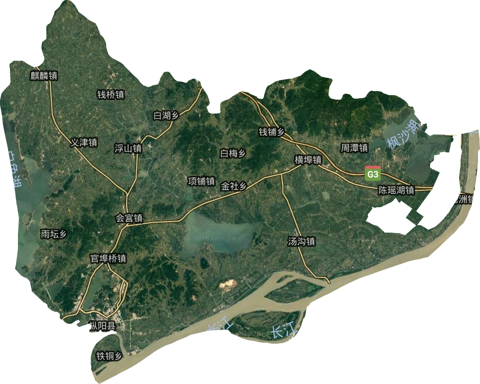 枞阳县卫星图