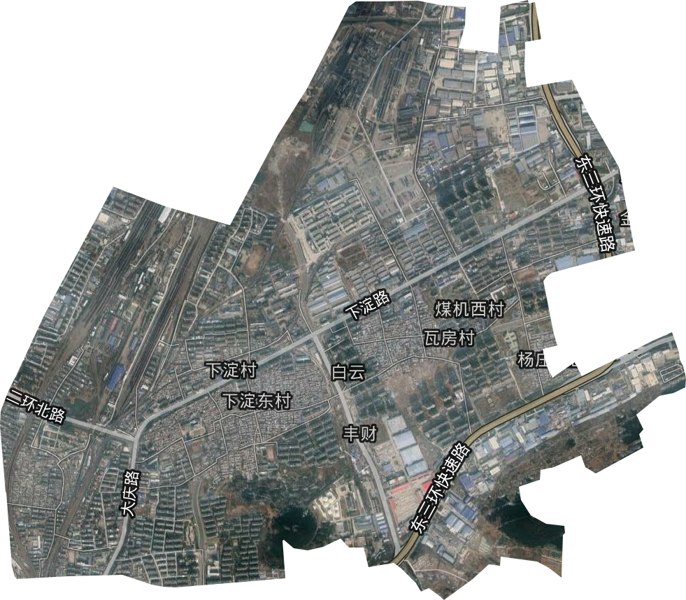 丰财街道卫星图