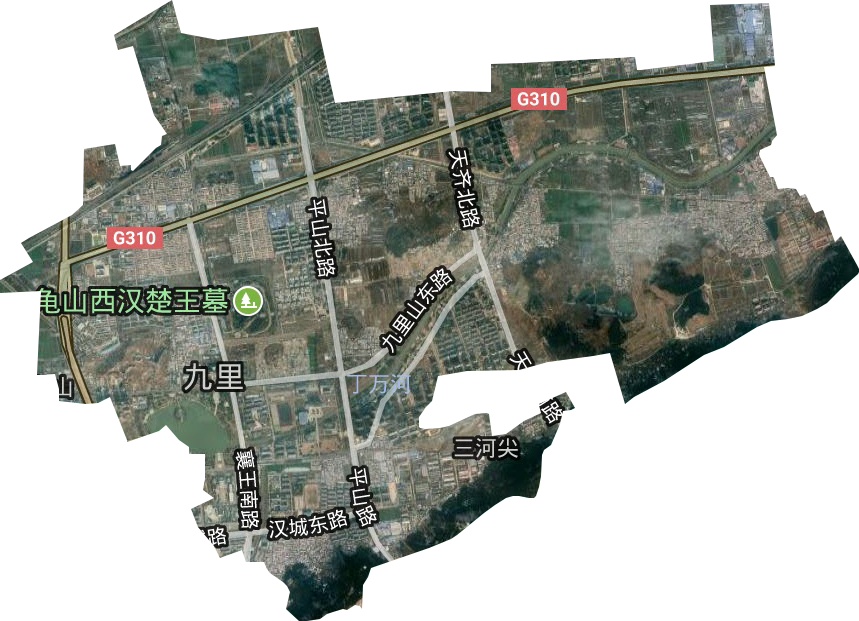 九里街道卫星图