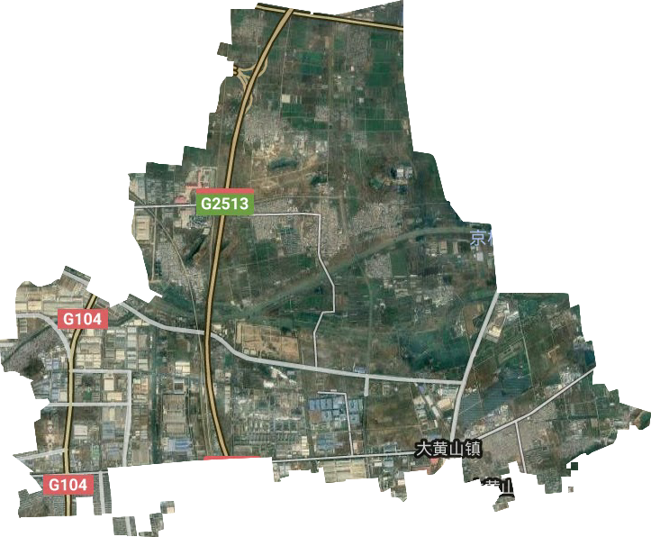 大黄山街道卫星图