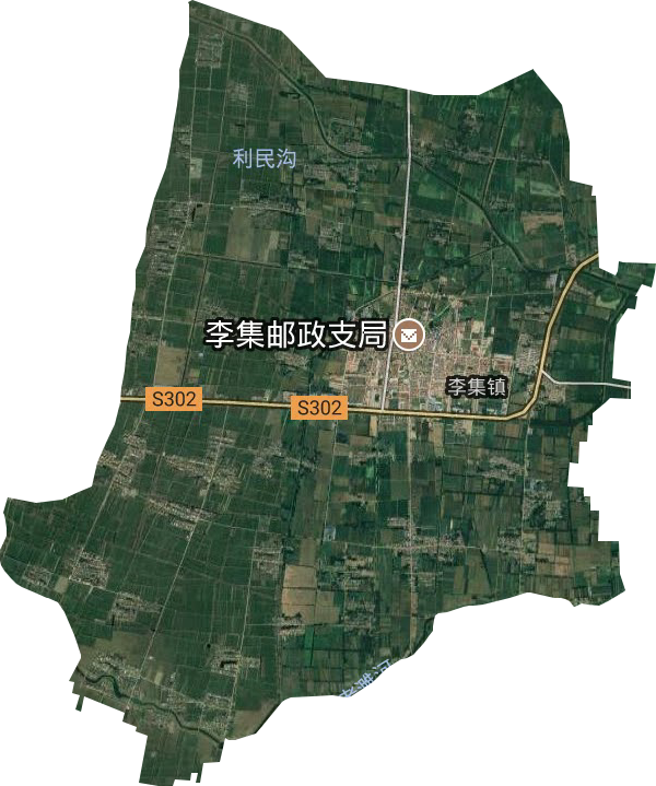 李集镇卫星图