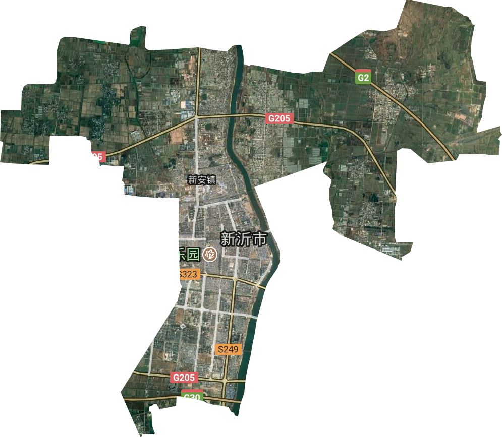 新安街道卫星图