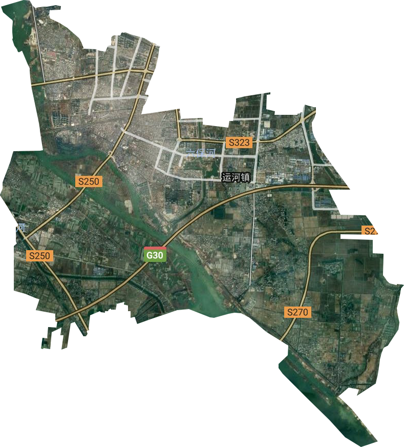 运河街道卫星图