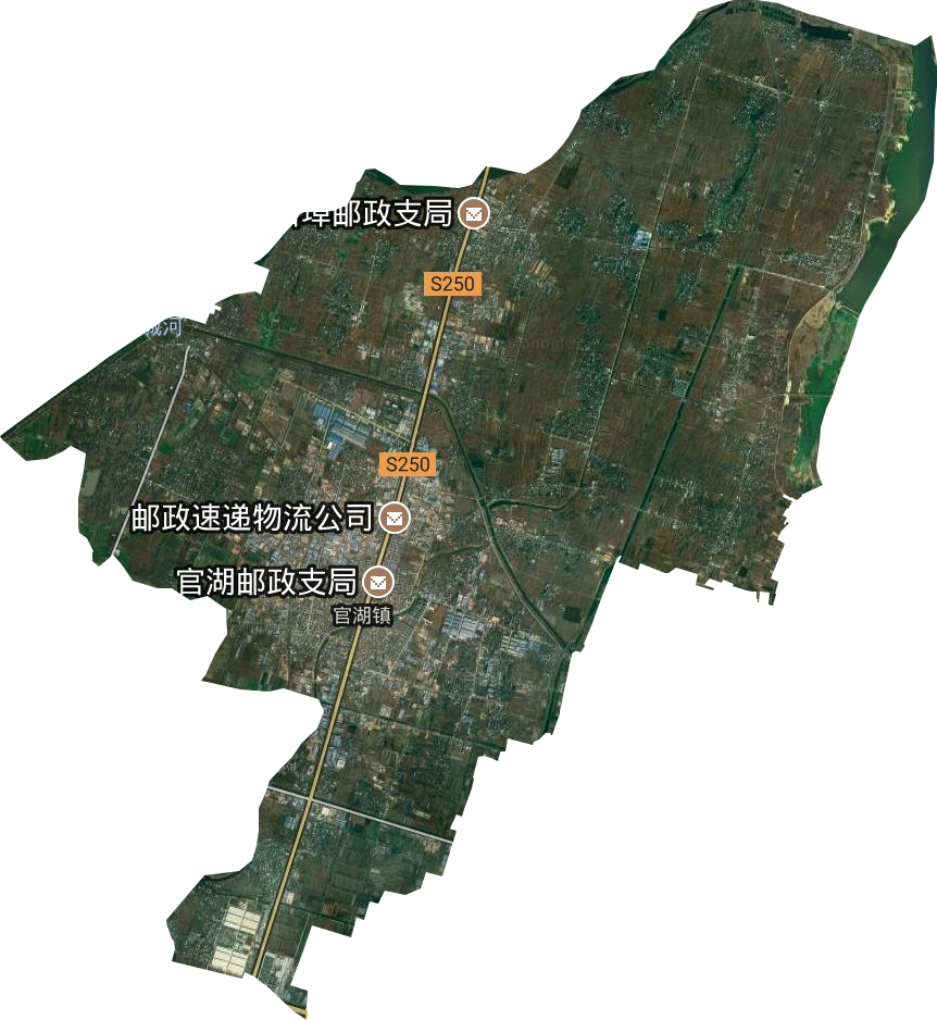 官湖镇卫星图