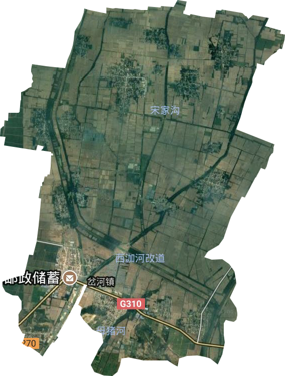 岔河镇卫星图