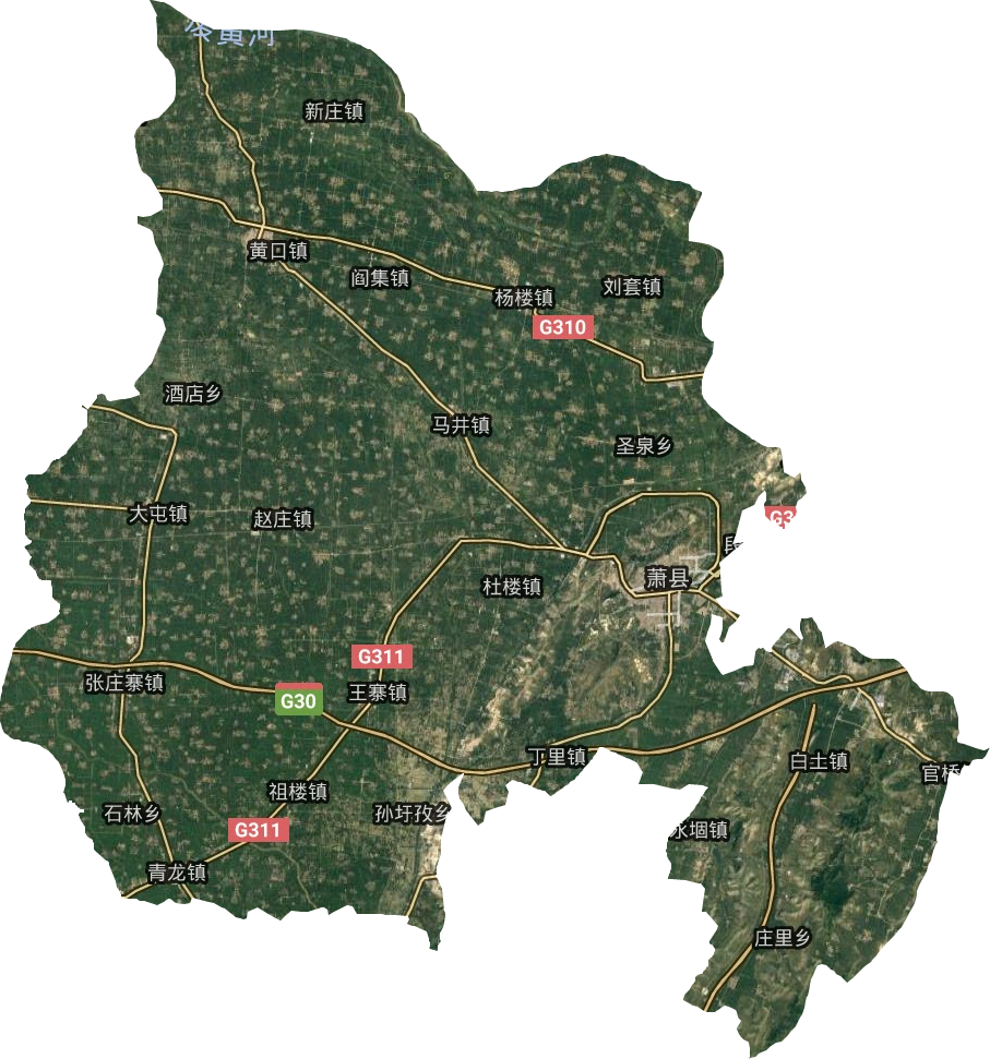 萧县卫星图