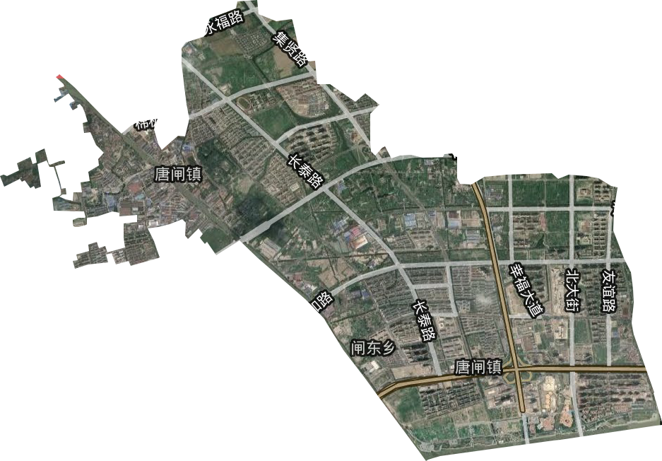 唐闸镇街道卫星图