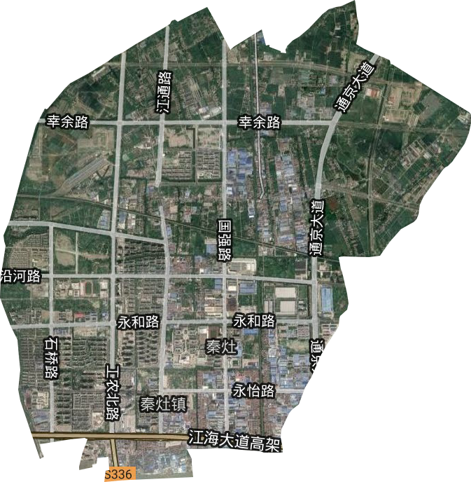 秦灶街道卫星图