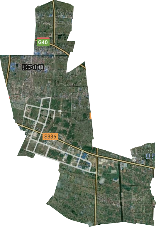 张芝山镇卫星图