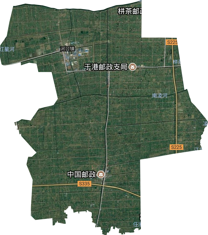 河口镇卫星图