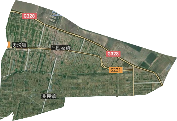 吕四港镇卫星图