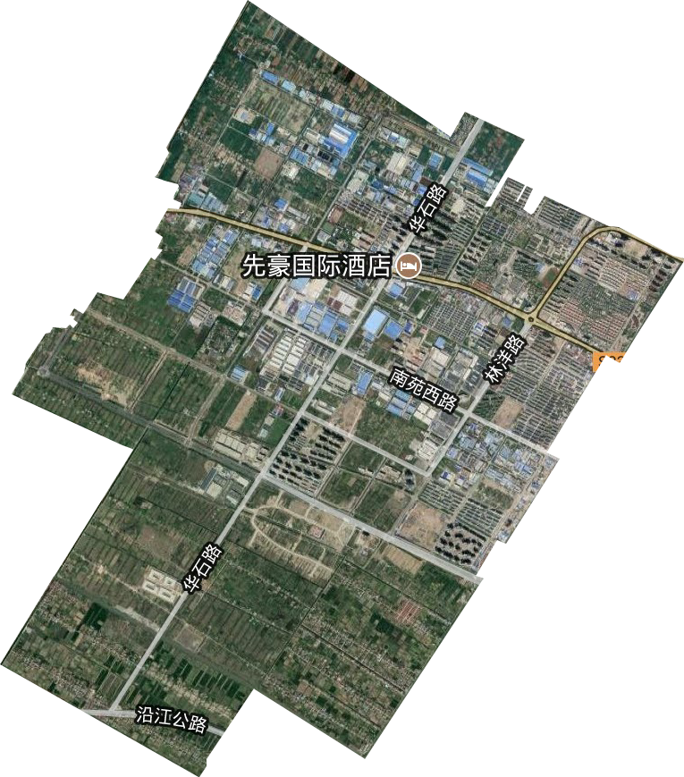 启东经济开发区卫星图