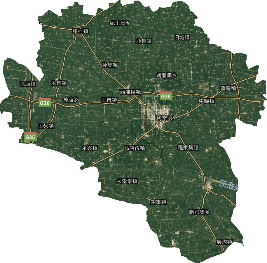 利辛县卫星图
