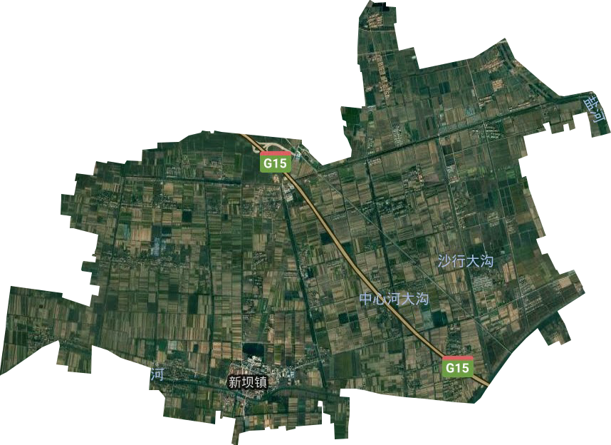 新坝镇卫星图