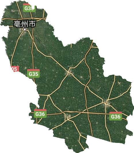 亳州市卫星图
