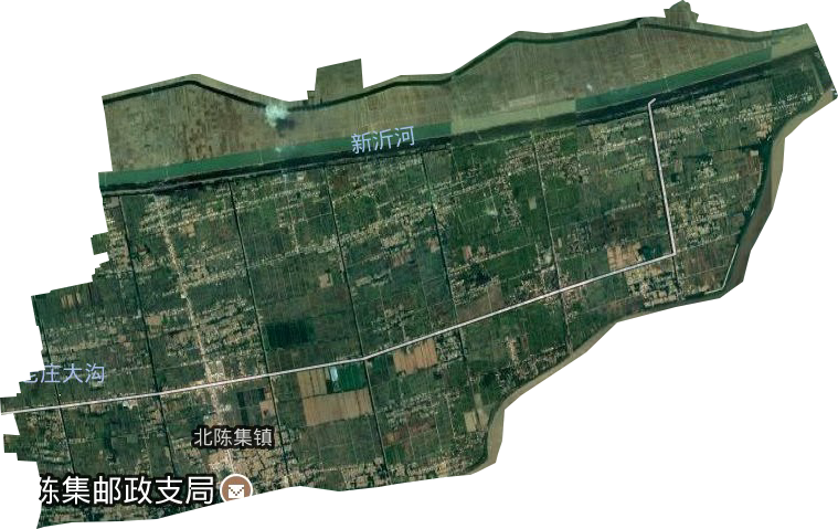 北陈集镇卫星图