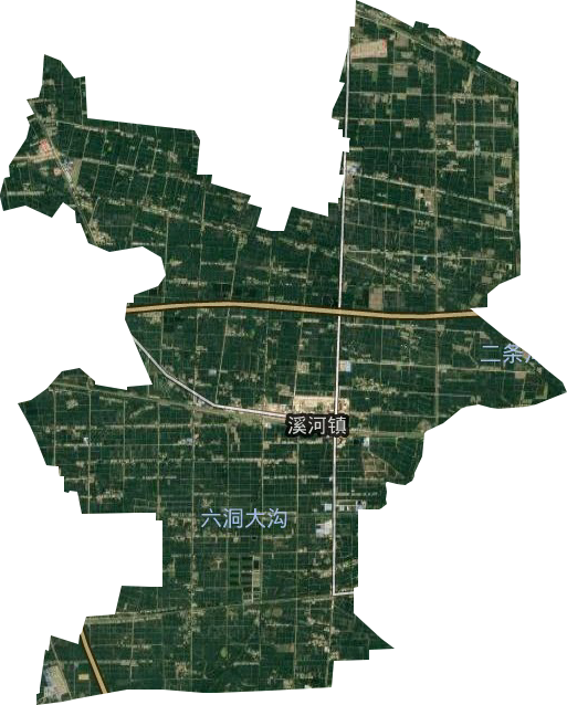 溪河镇卫星图