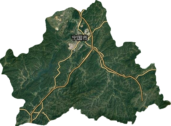 宁国市卫星图