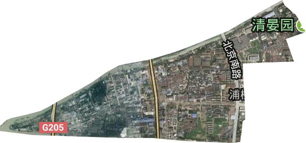 浦楼街道卫星图