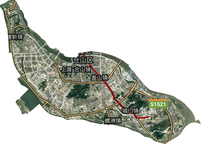 仓山区卫星图
