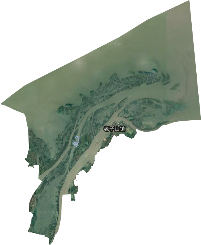 老子山镇卫星图