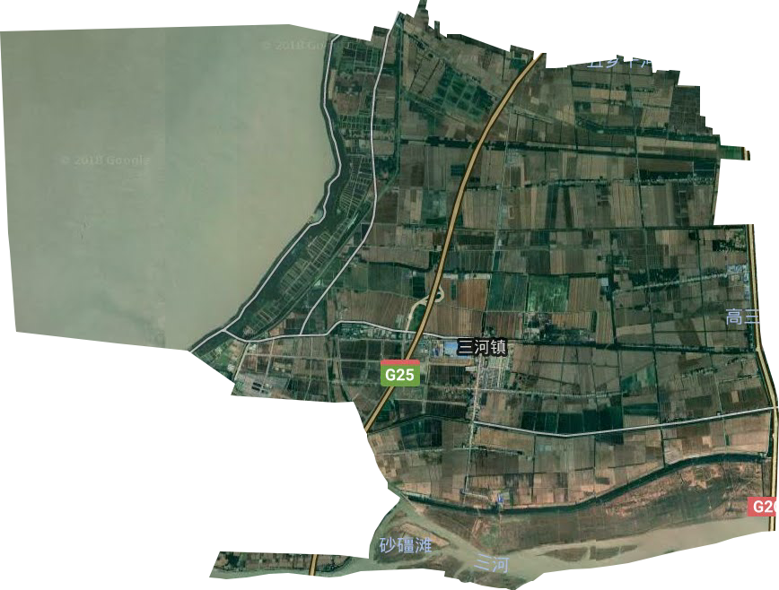 三河镇卫星图