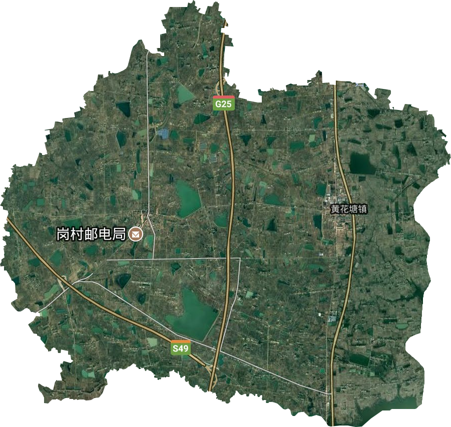 黄花塘镇卫星图