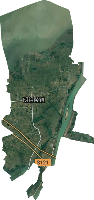 明祖陵镇卫星图
