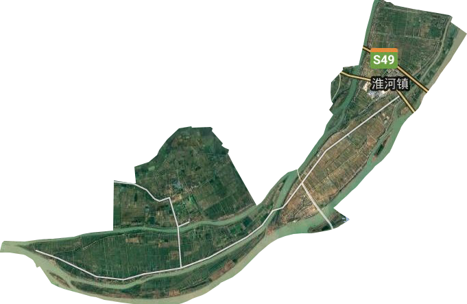 淮河镇卫星图