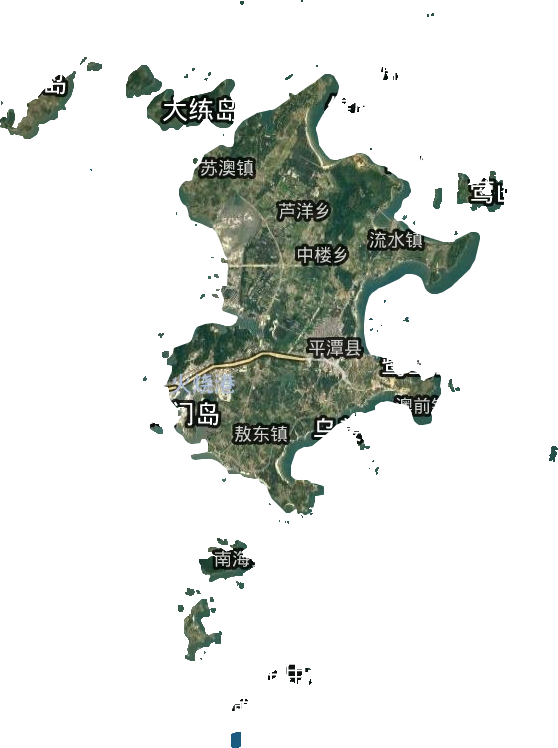 平潭县卫星图