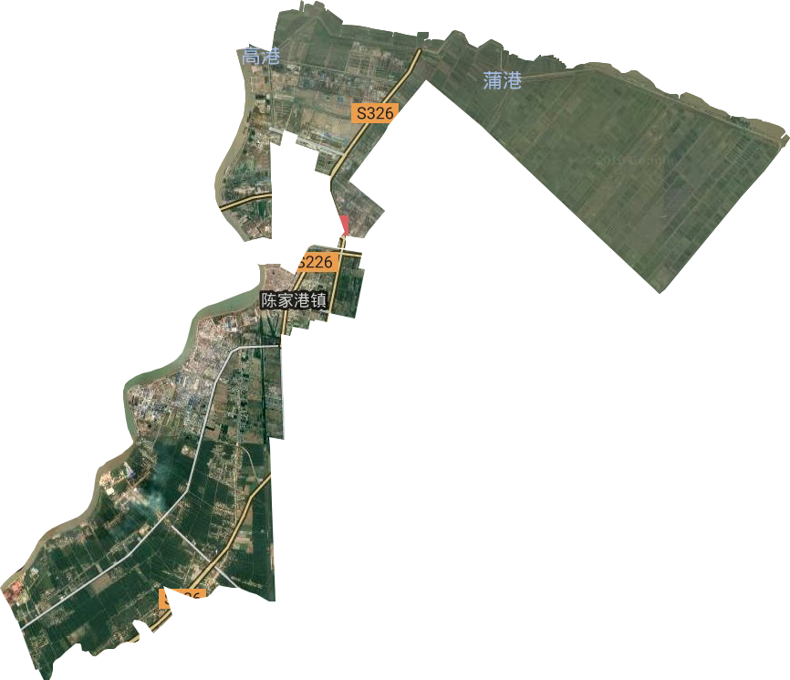 陈家港镇卫星图