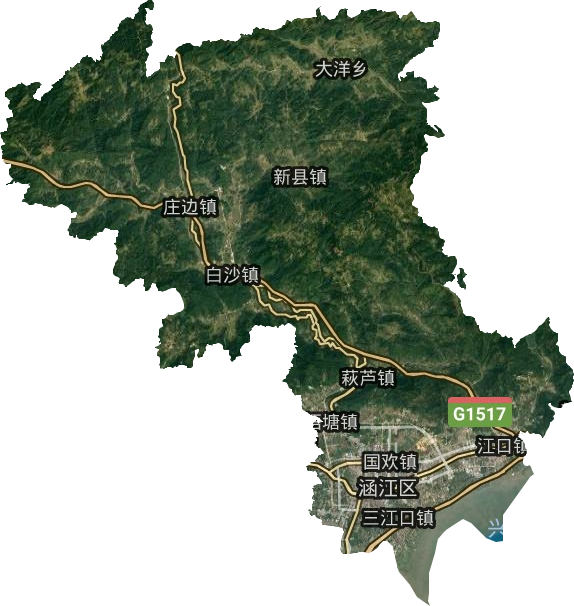 涵江区卫星图