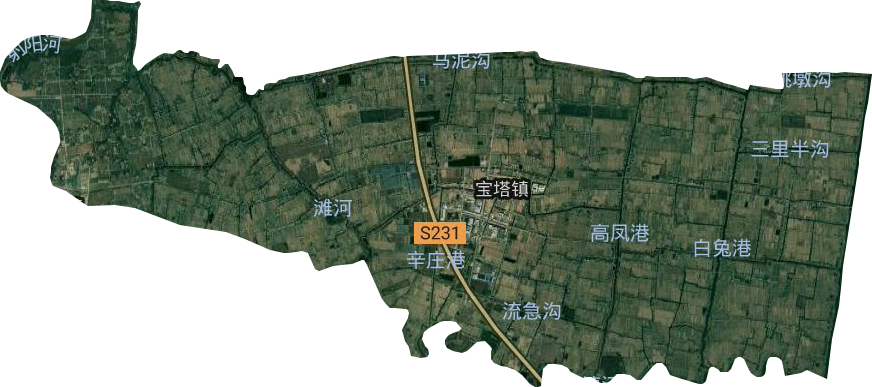 宝塔镇卫星图