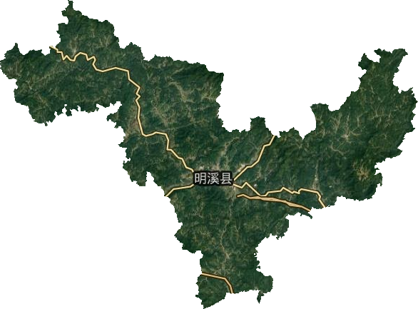 明溪县卫星图